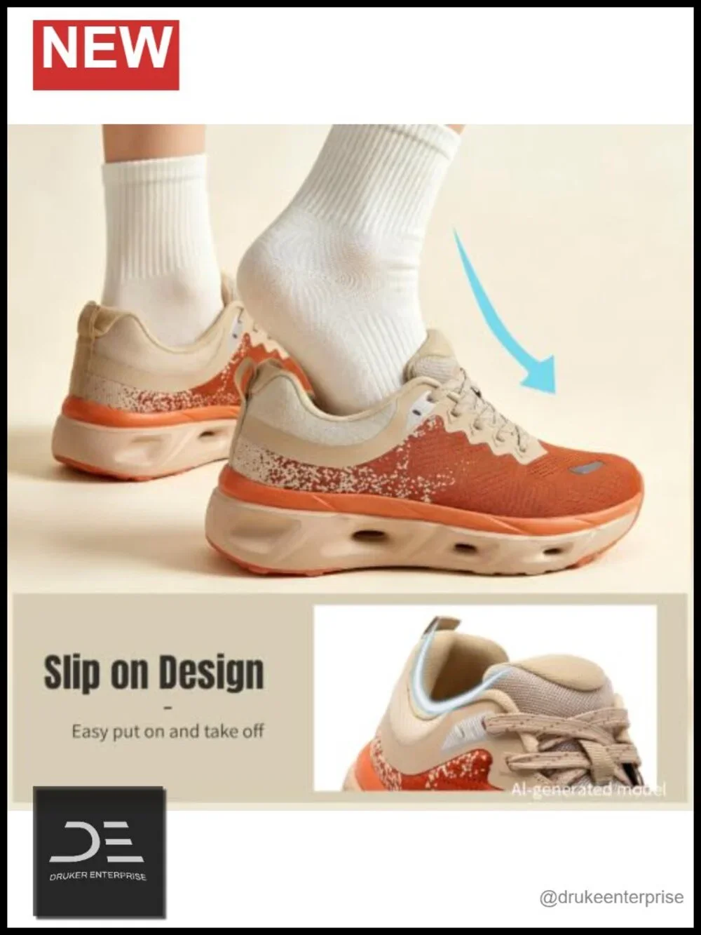 Women's Slip On Walking Shoes Breathable Mesh Non Slip Cushioned Athletic